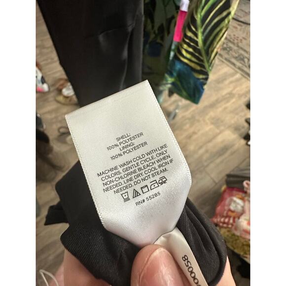 Express Women's Black Round Neck Sleeveless Strappy Midi Dress Size Small - Picture 5 of 9